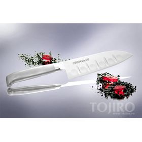 Купить Поварской японский нож Сантоку Tojiro Narihira FC-341 170 мм недорого, с доставкой по РФ