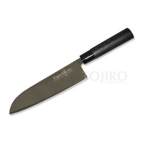 Купить Поварской японский нож Сантоку Tojiro ZEN Black FD-1567 170 мм недорого, с доставкой по РФ