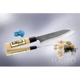 Купить Поварской японский нож Сантоку Tojiro Japanese Knife F-698 165 мм недорого, с доставкой по РФ