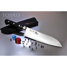 Купить Поварской японский нож Сантоку RyuSen Blazen RYS-70 165 мм недорого, с доставкой по РФ